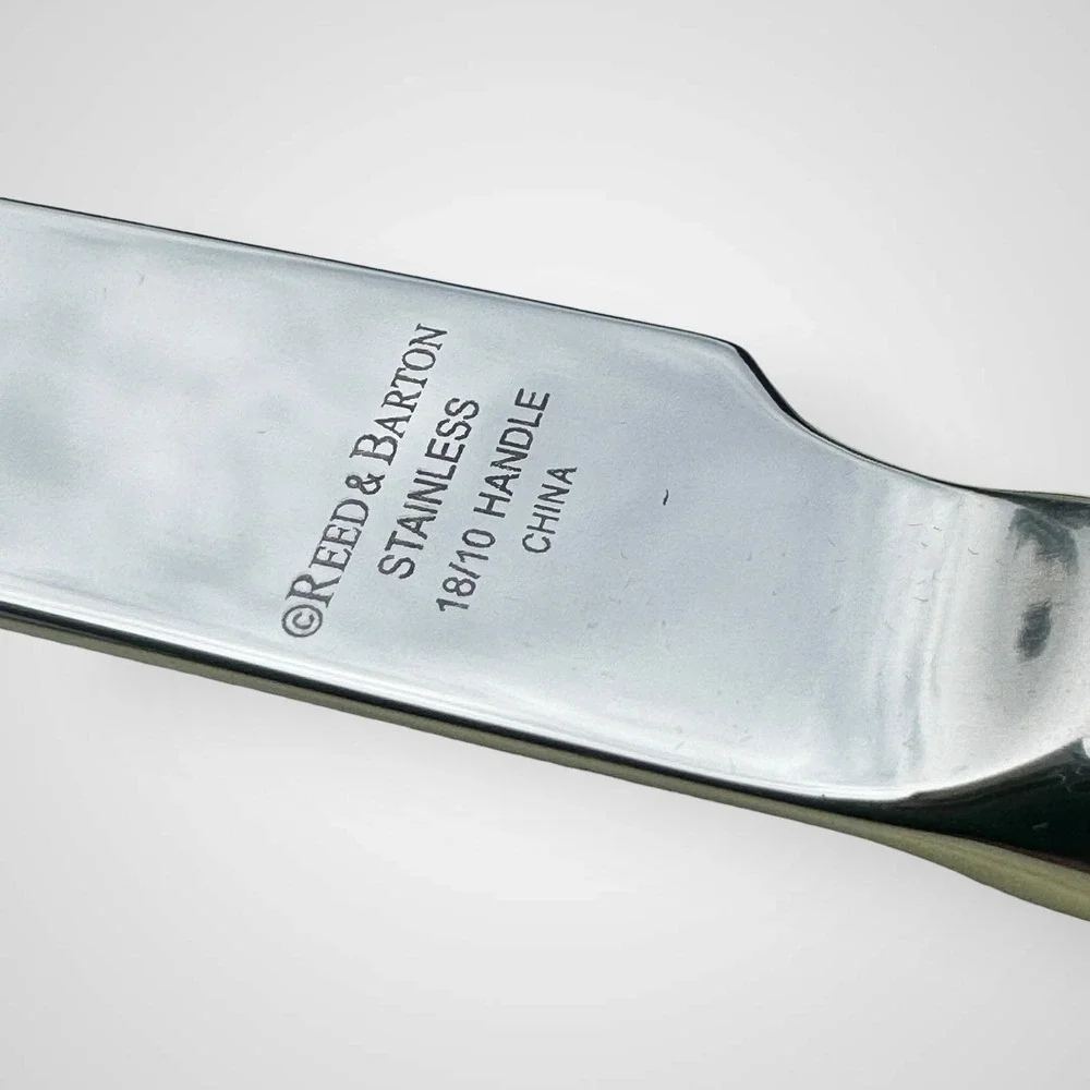 Reed & Barton Hammered‎ Antique 4 Piece Steak Knife Set in Box Stainless Steel